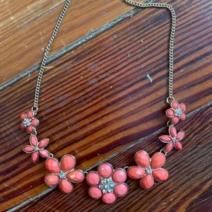 Flower statement necklace